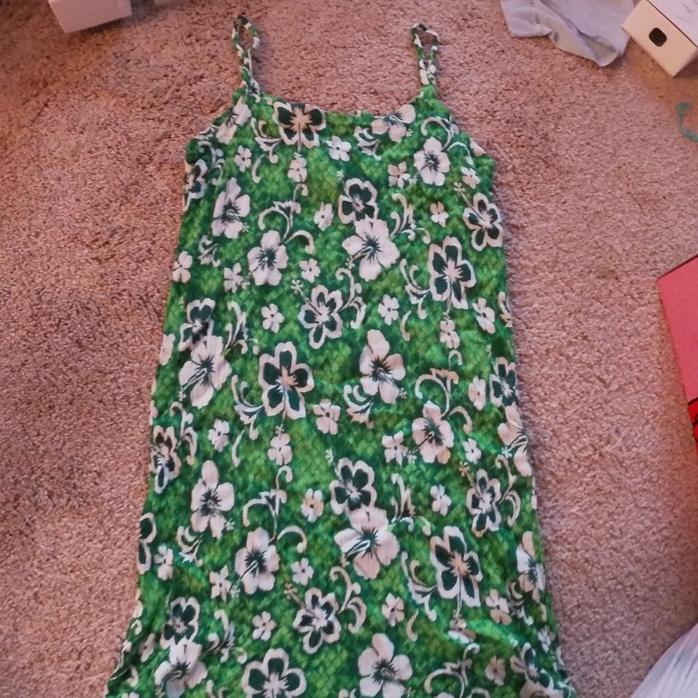 Hawaiian print mini dress